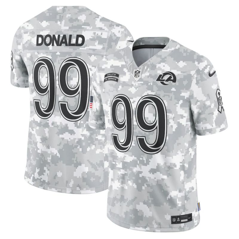 Men Los Angeles Rams #99 Donald Nike Arctic Camo 2024 Salute to Service Limited NFL Jersey->los angeles rams->NFL Jersey